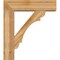 Ekena Millwork Olympic Block Rough Sawn Bracket w/ Offset Brace, Western Red Cedar, 8"W x 30"D x 34"H BKT0806X30X34OLY05RWR - alternate 3
